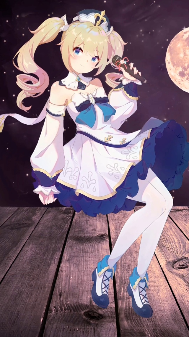 原神芭芭拉可爱萌妹子