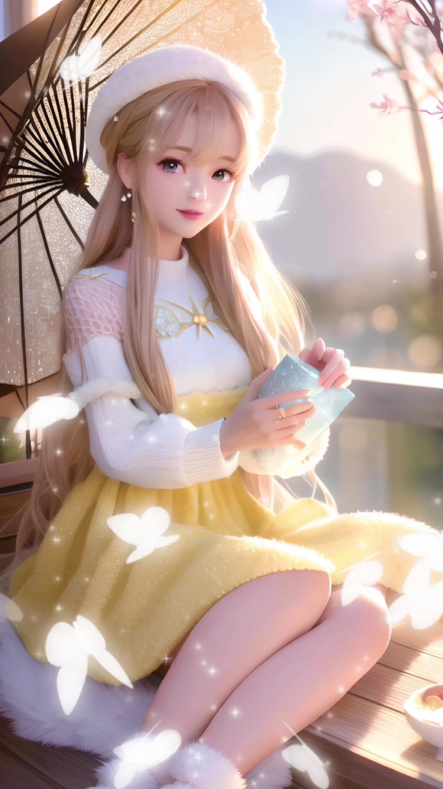 唯美黄衣女神