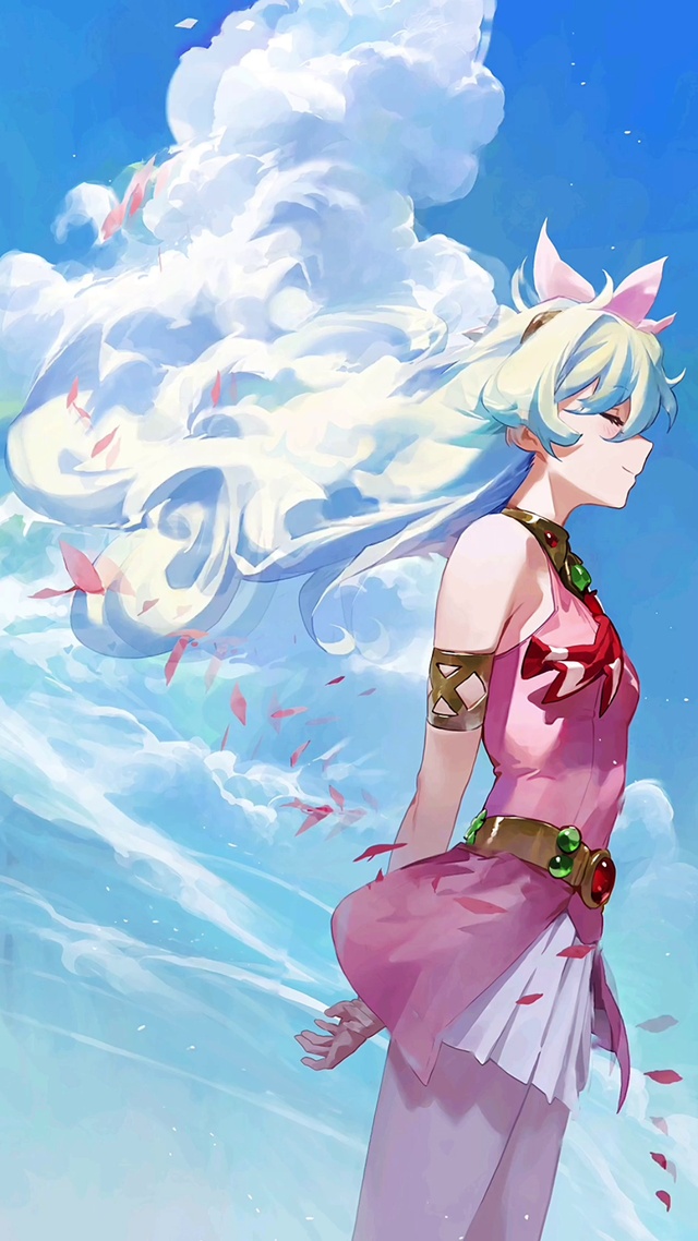 云净天空-白发美少女
