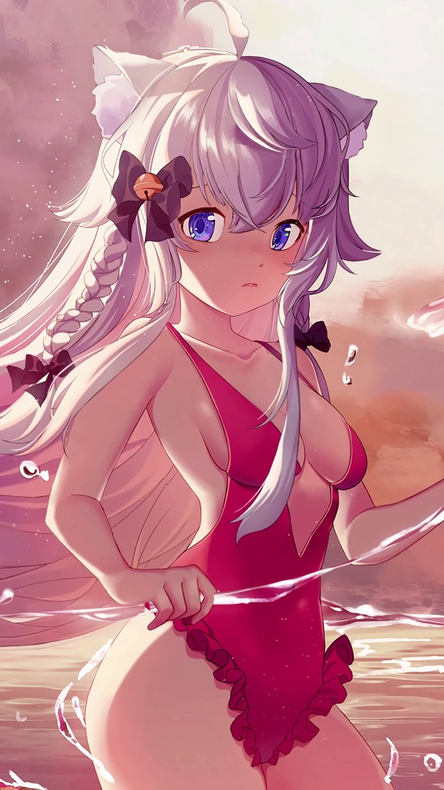 神楽七奈（狗妈）泳装壁纸
感谢画师：51015大大的授权
b站视频号：BV1oC4y1p7pc
