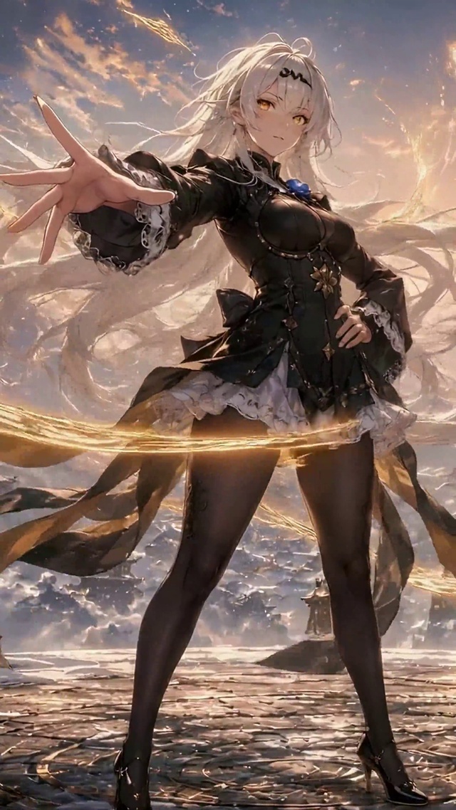 雪境光环少女
