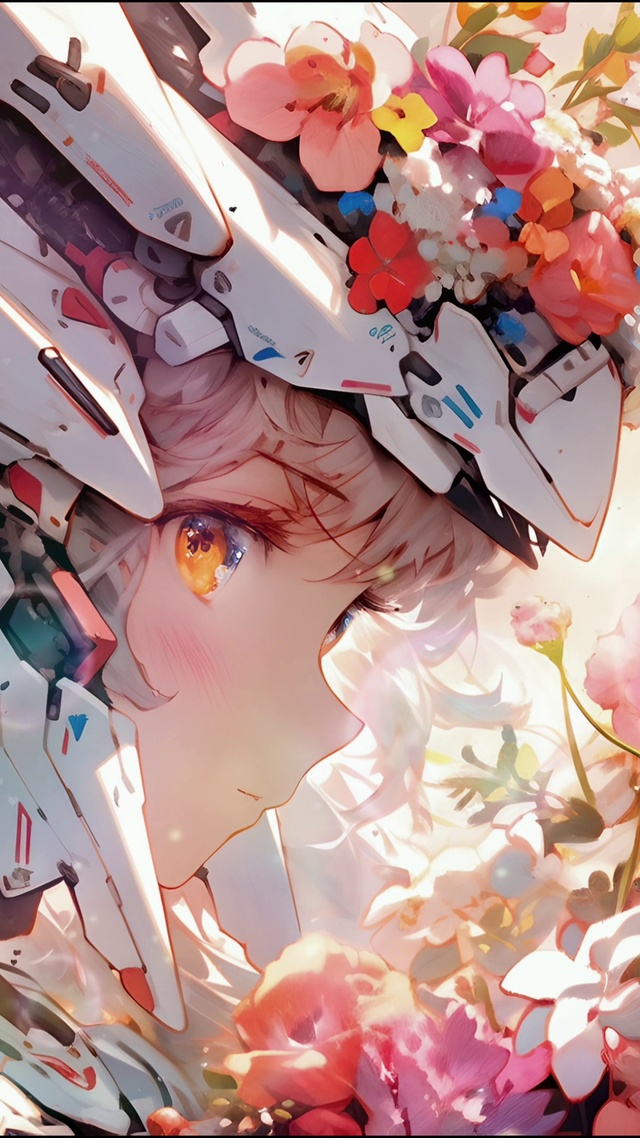 4K 花卉护眼机甲少女