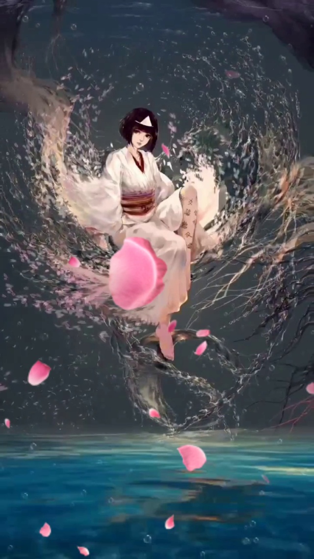 古风插画美女