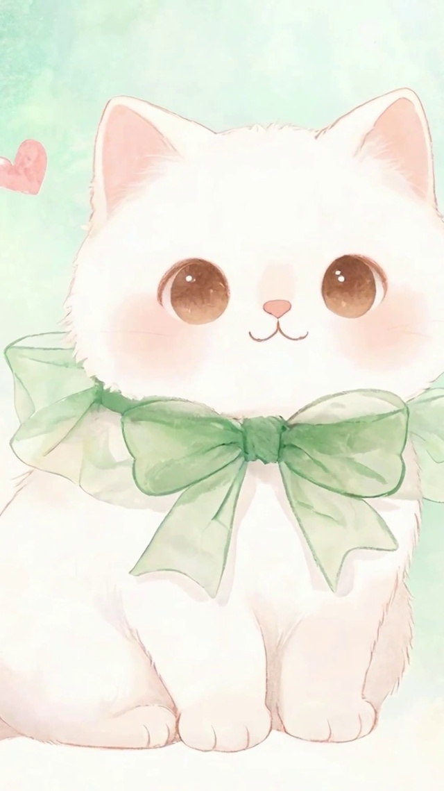 戴着蝴蝶结猫咪