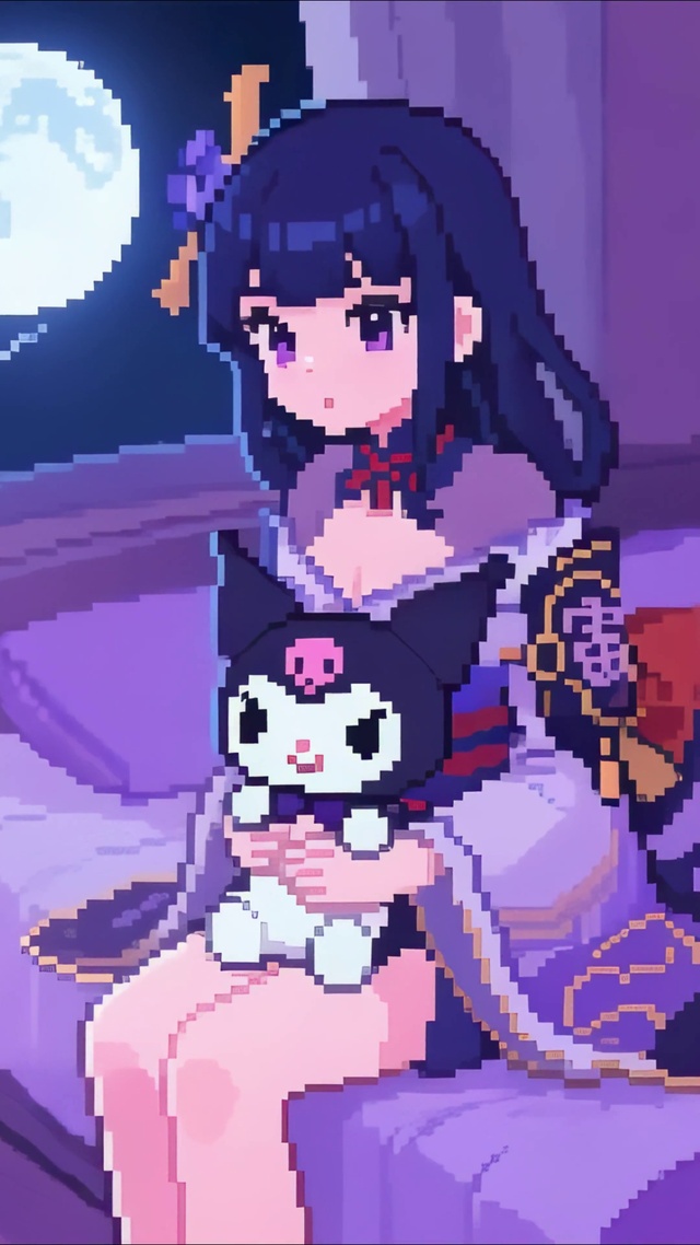 像素动画-看电视的雷电将军