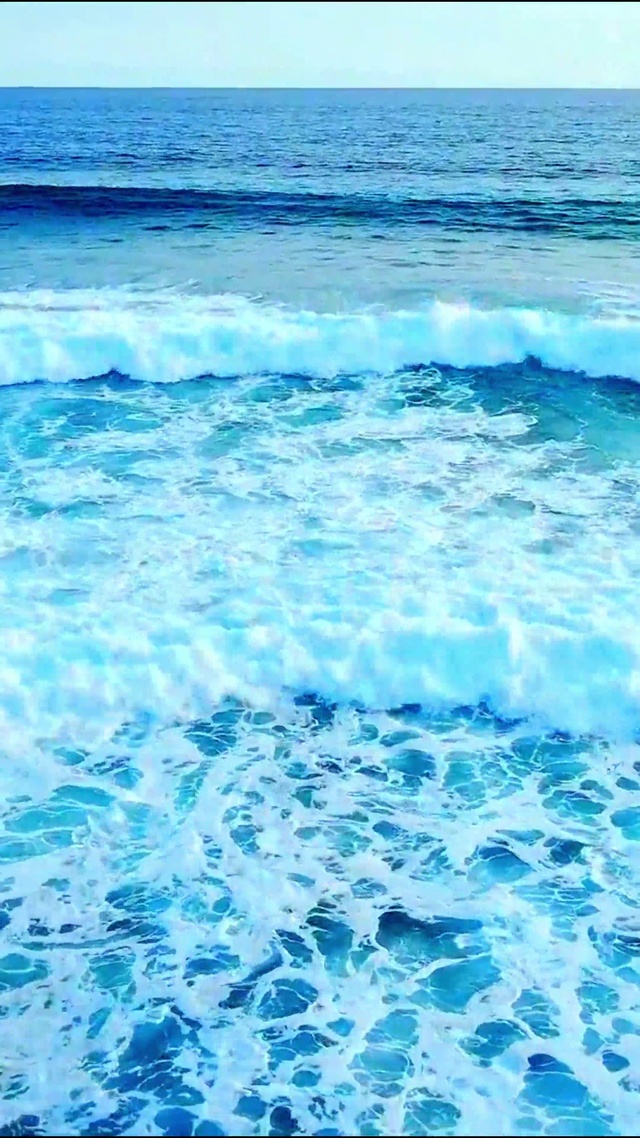 4K治愈大海海浪
