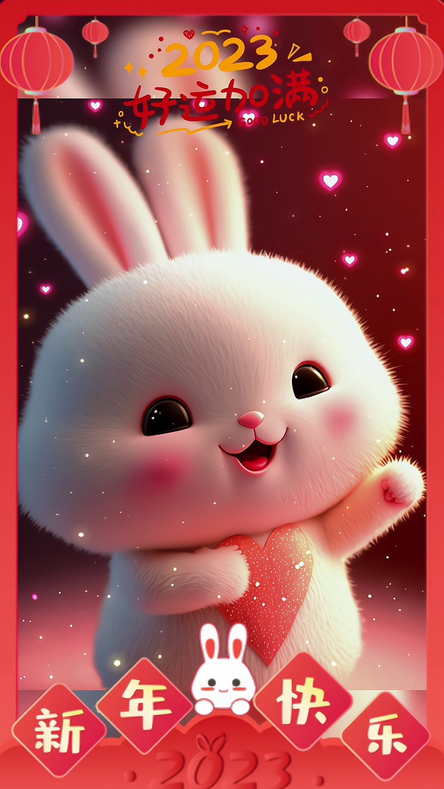 新年快乐兔宝宝