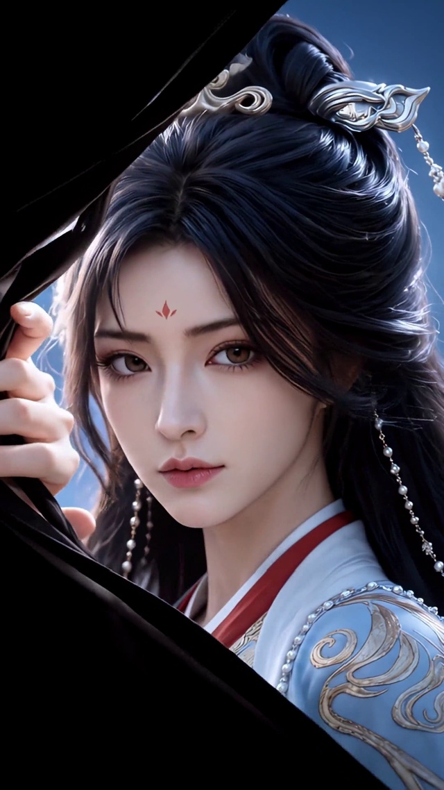 古风清冷美人撕开屏幕