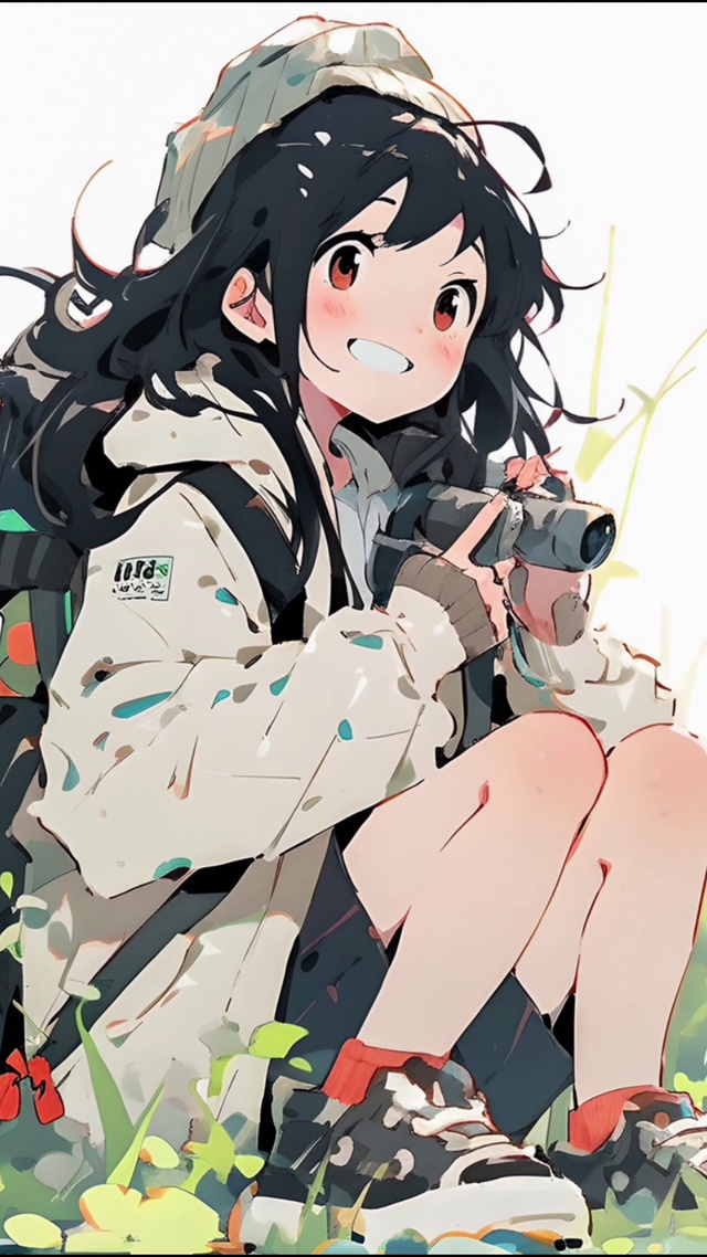 拍照女孩