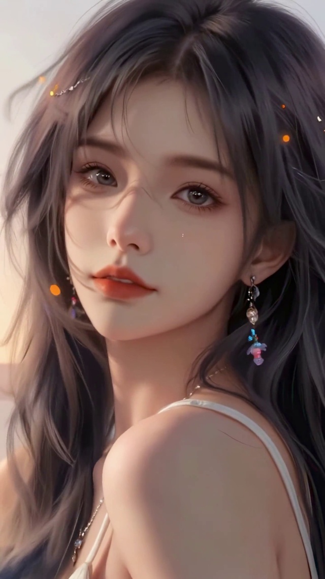 海风与晚霞里的回眸
