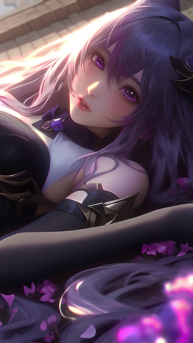 黑丝刻晴—樱花飘落