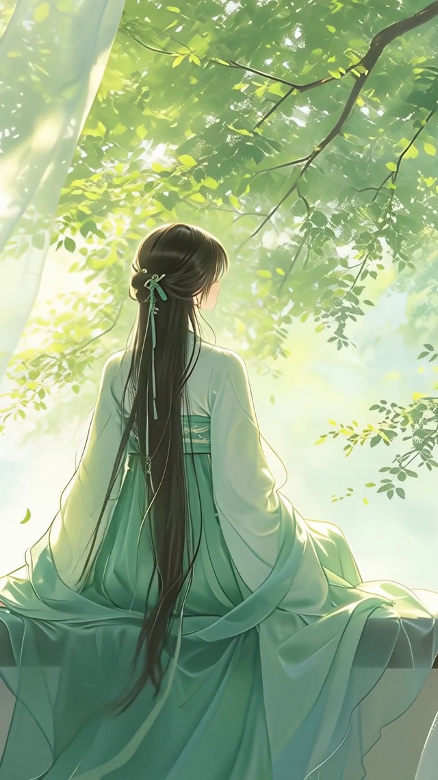 治愈系古风美女