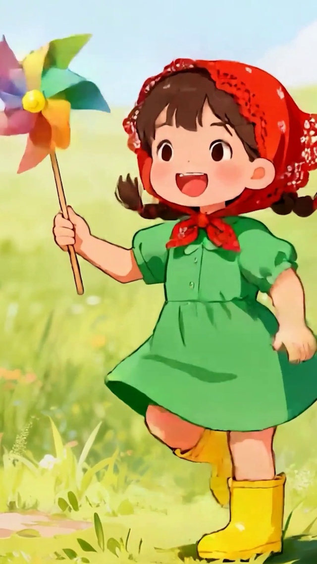 放风车女孩