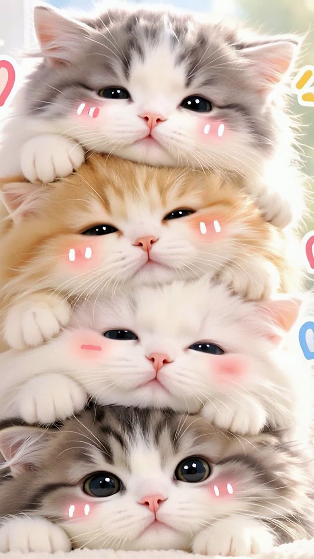 软萌小猫叠叠乐