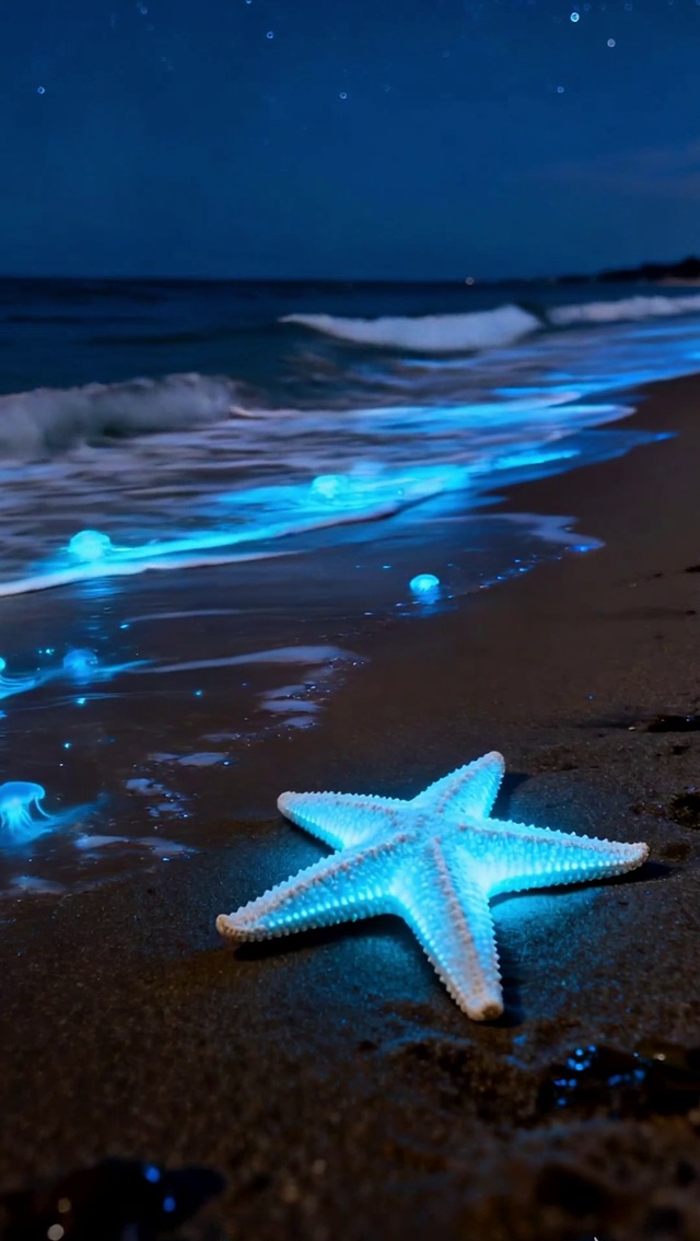 发光的海星