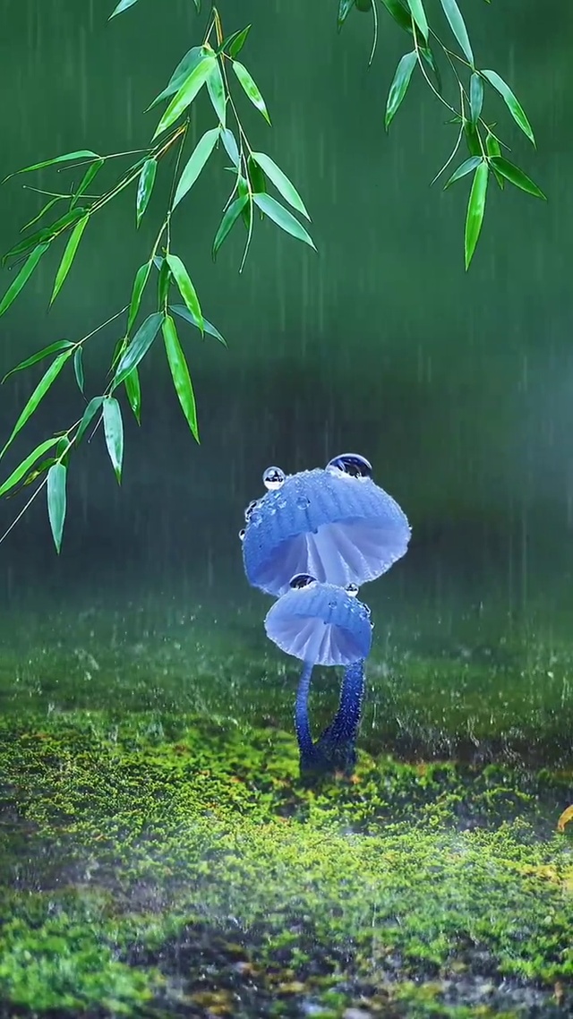 等雨停