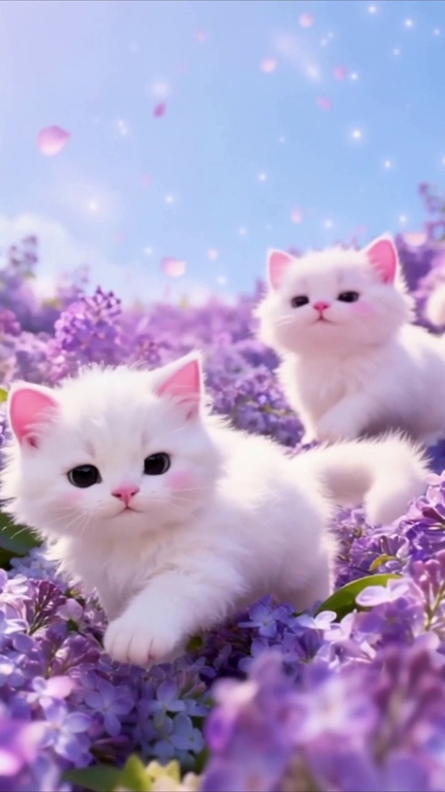 花海猫咪-无缝循环
