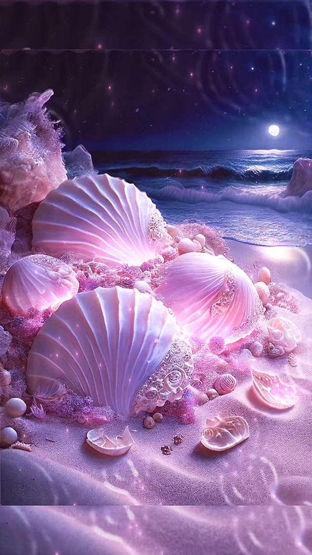浪漫粉色贝壳