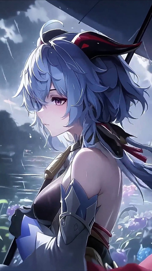 甘雨丨冷雨沾花丨
