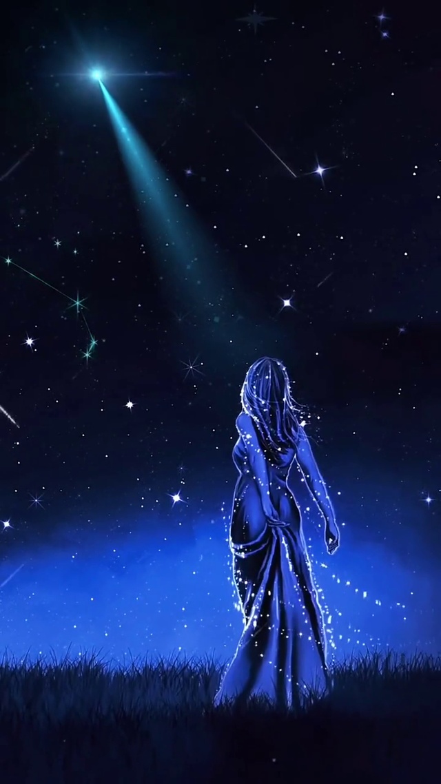 星空壁纸系列之星光少女