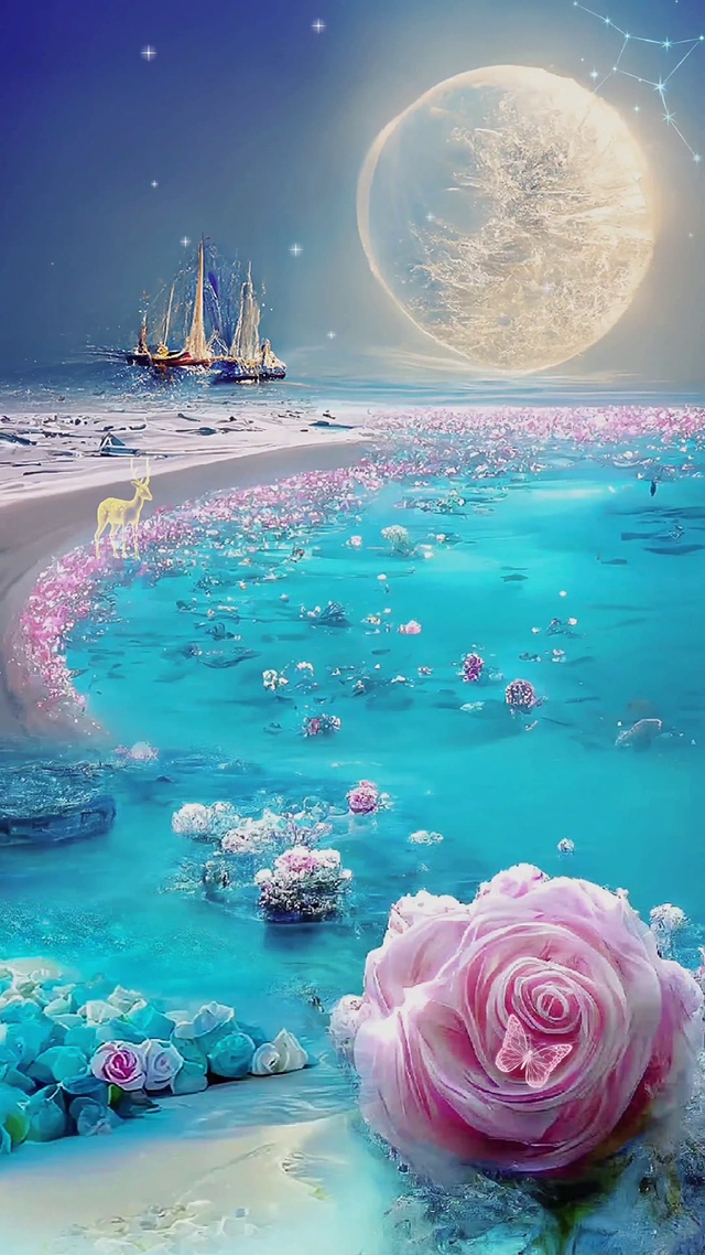 克莱因蓝玫瑰海