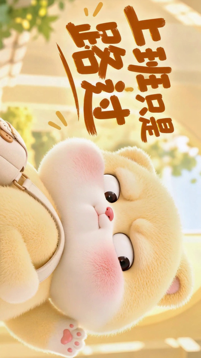 软萌小熊上班路过