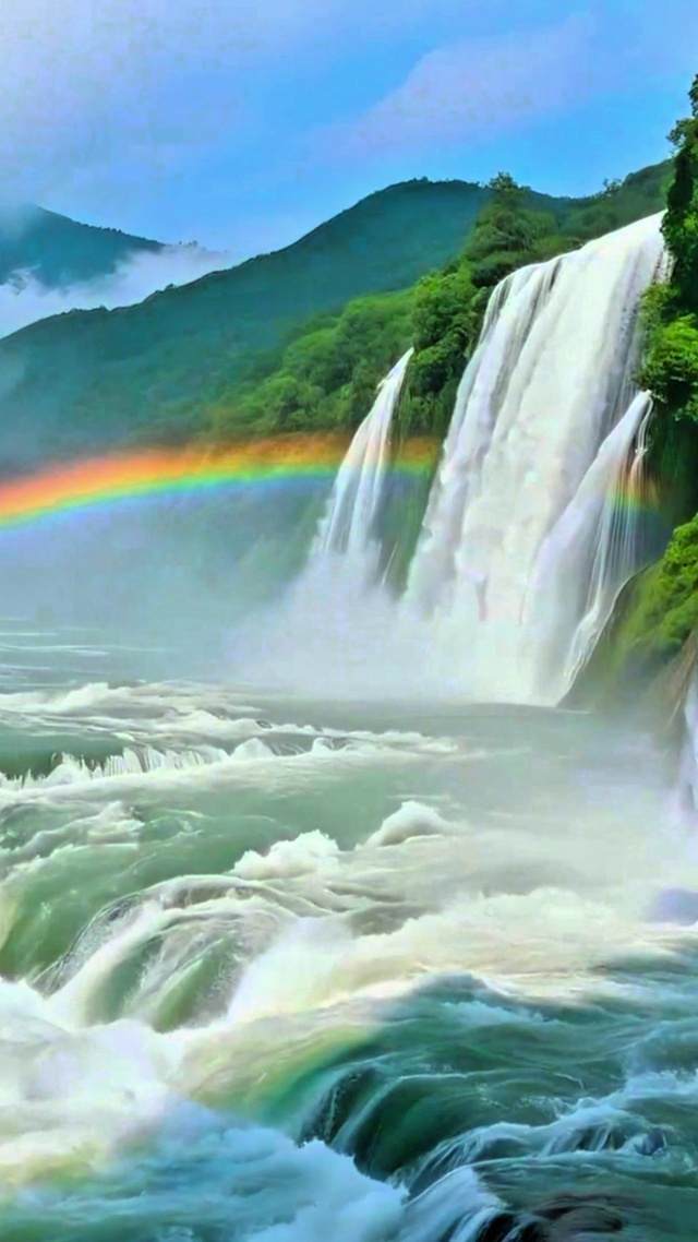 彩虹瀑布4K