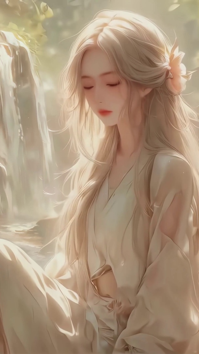 唯美侧颜杀古风美女