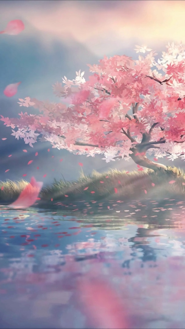 落樱湖心阳光岛屿