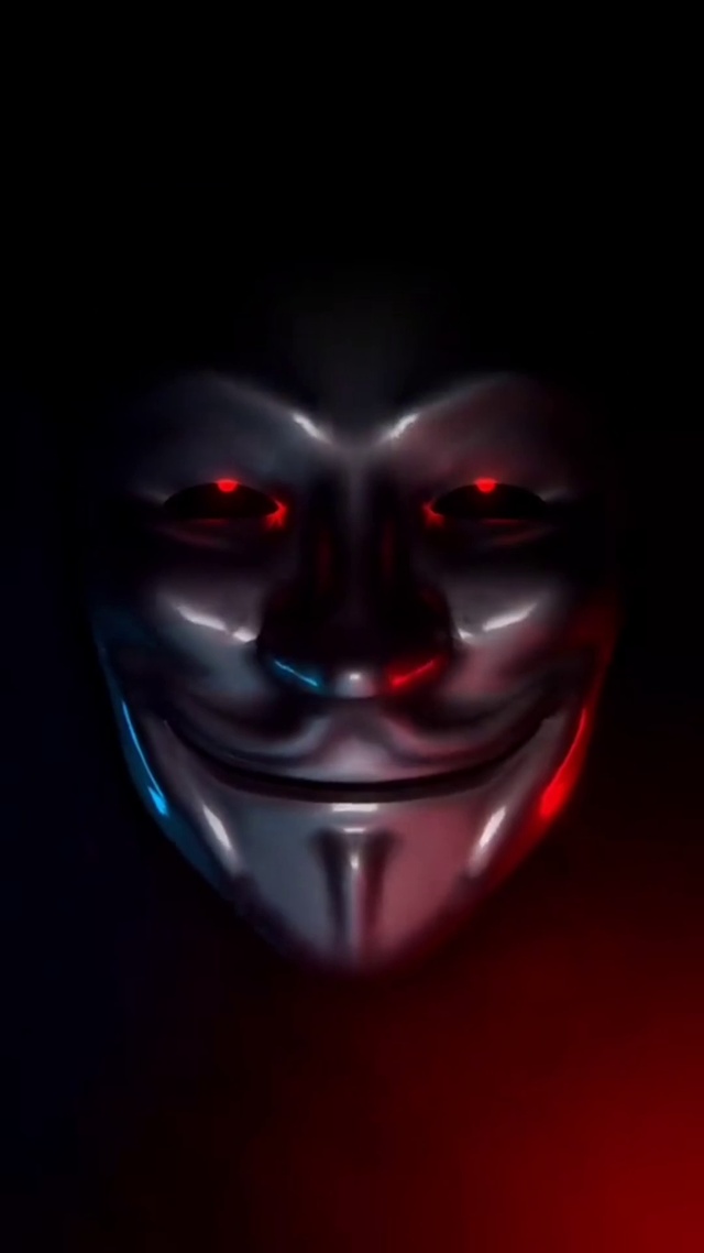 神秘的黑客面具