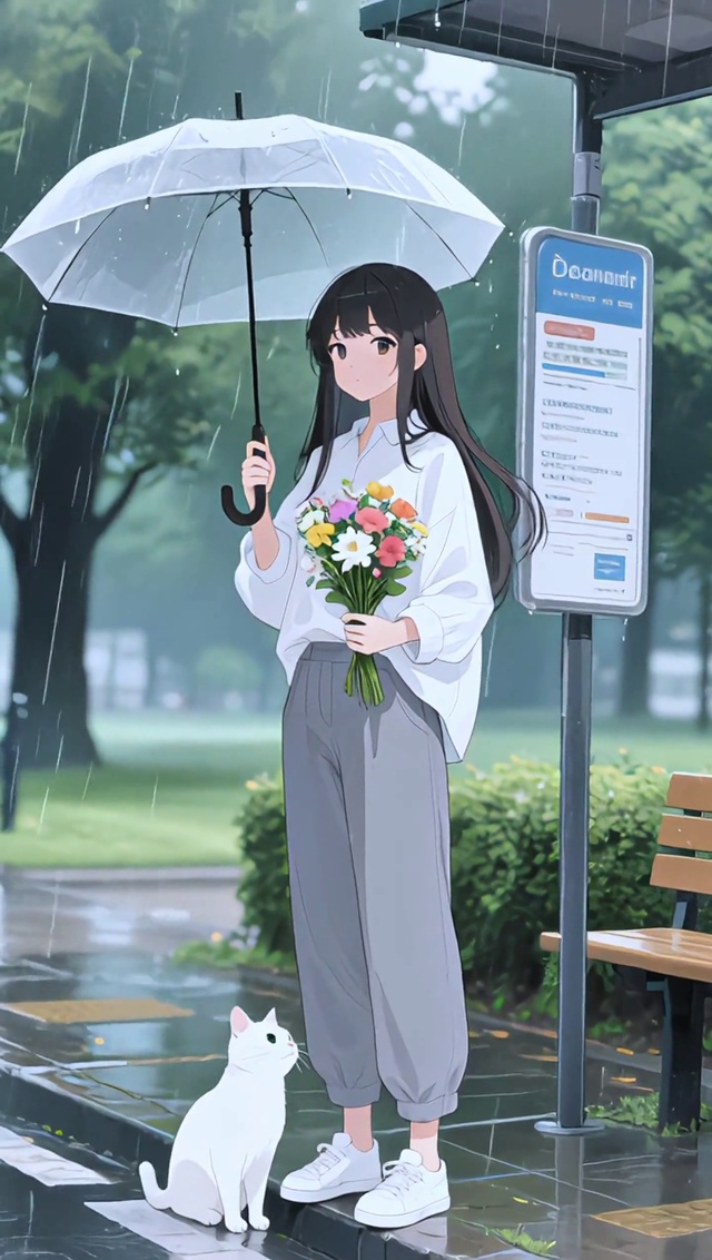 等雨停