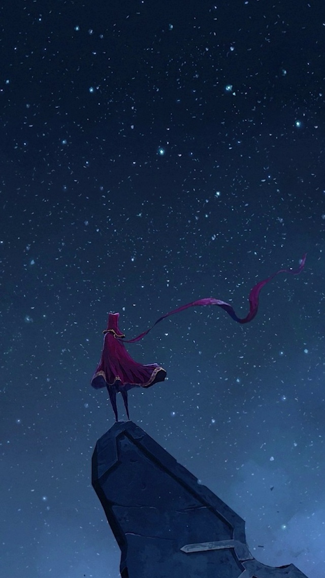 仰望星空的女孩