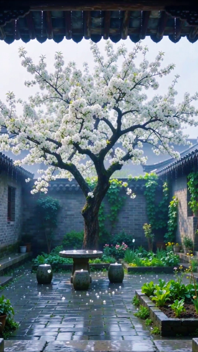 梨花带雨