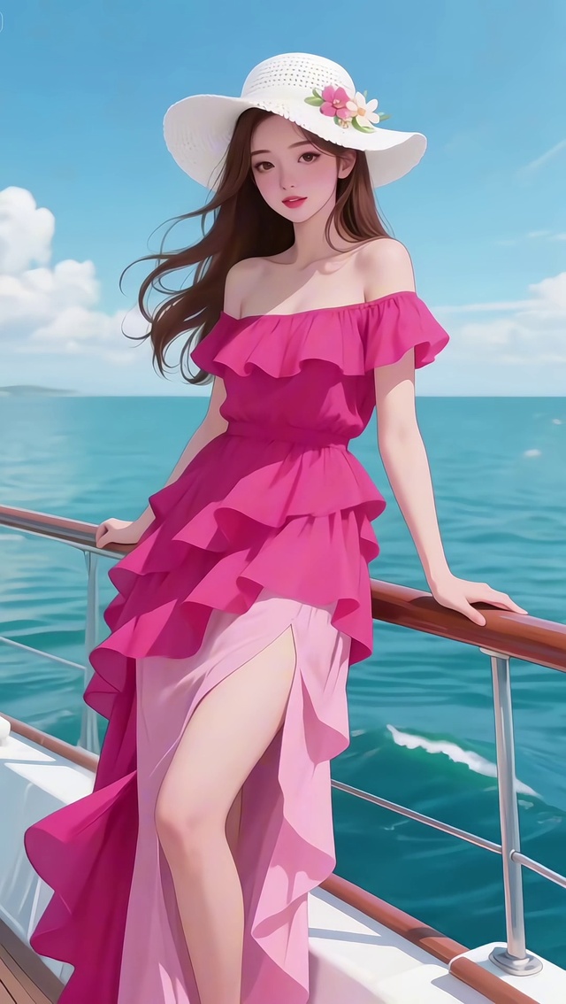 粉色美少女
