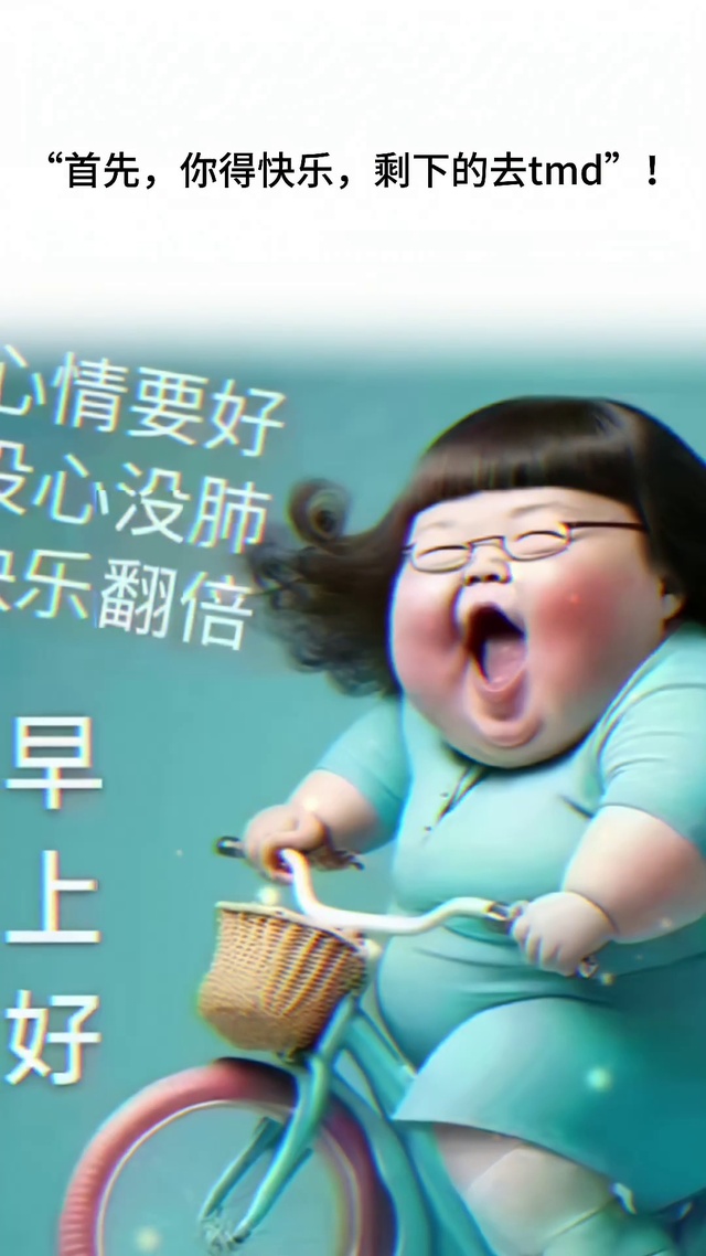 没心没肺，快乐加倍，早上好