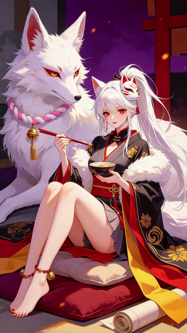 二次元艳丽美女