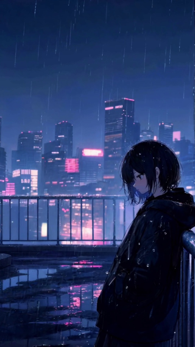 雨夜孤影