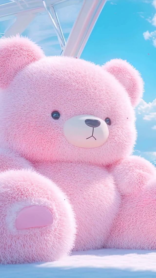 蓝天白云树木樱花