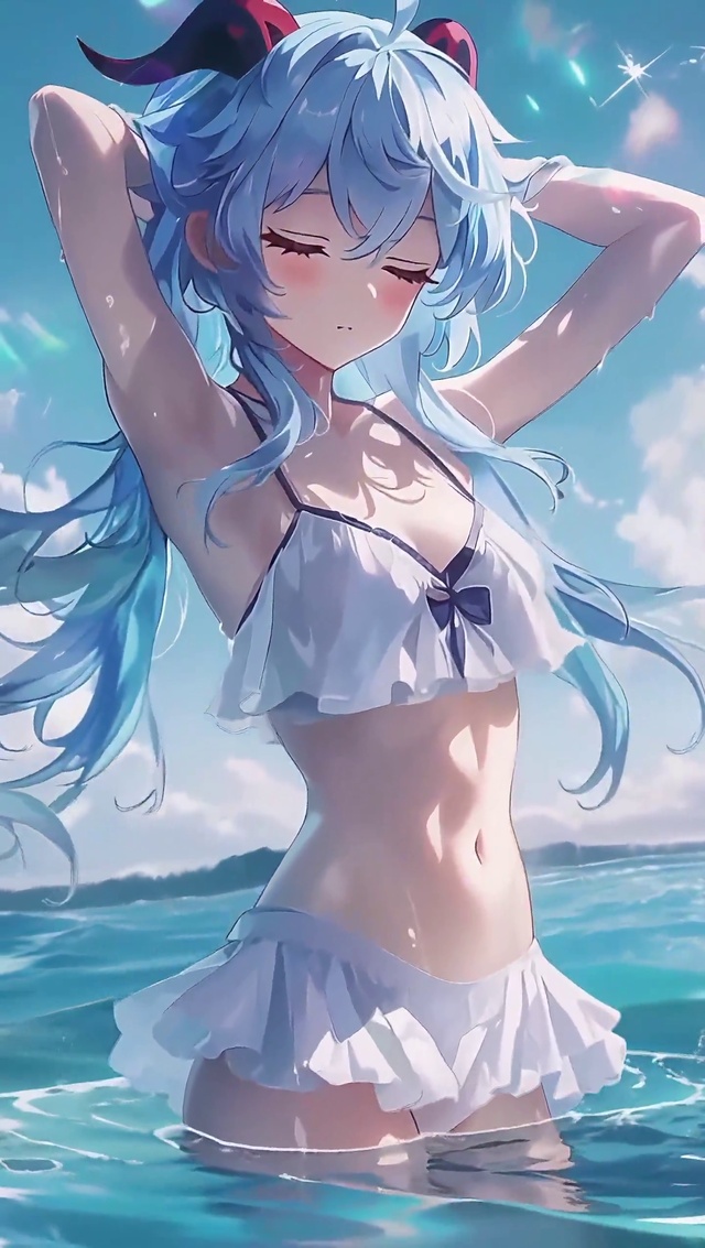 甘雨丨夏日海滩丨