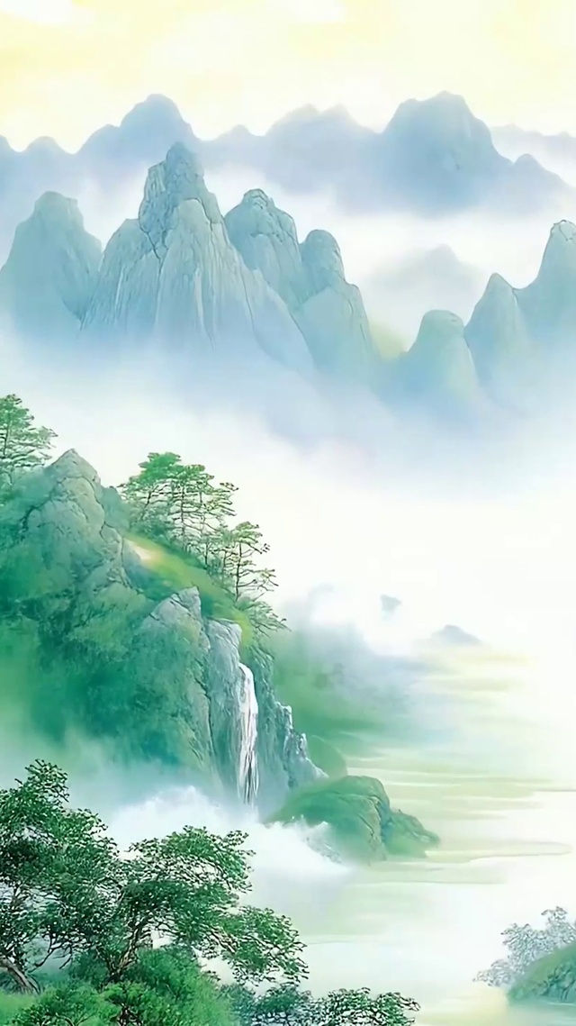 护眼绿景