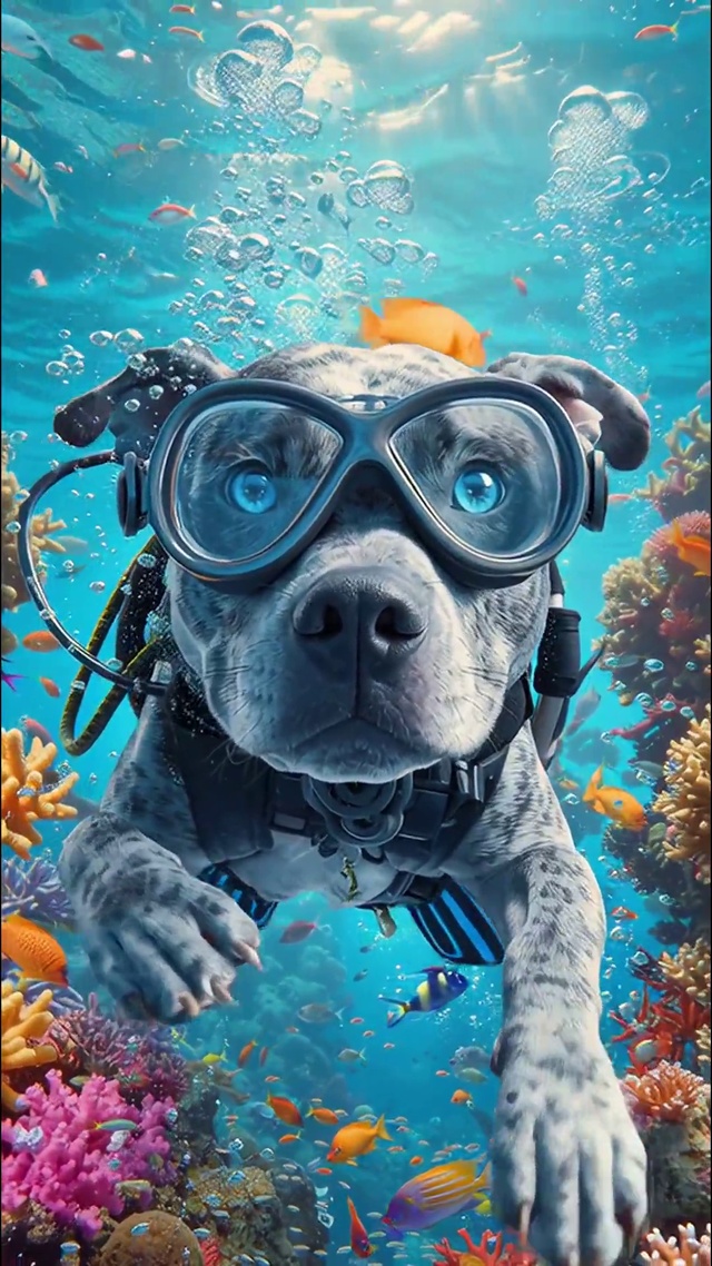 爱潜水的狗狗