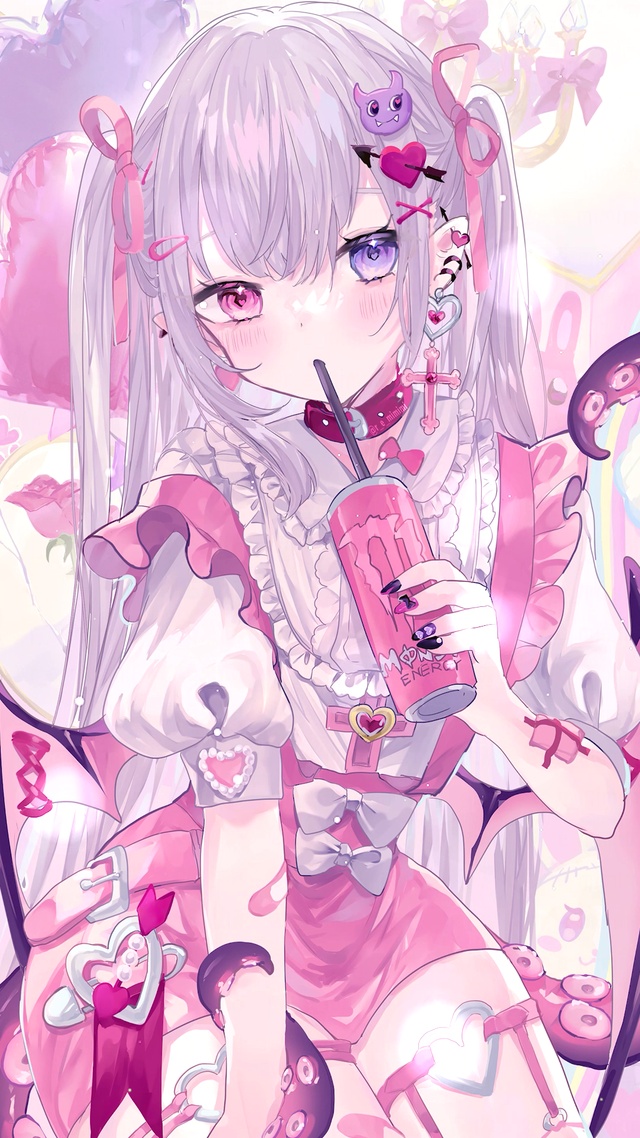可爱粉色少女
