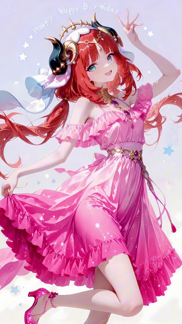 粉色美少女