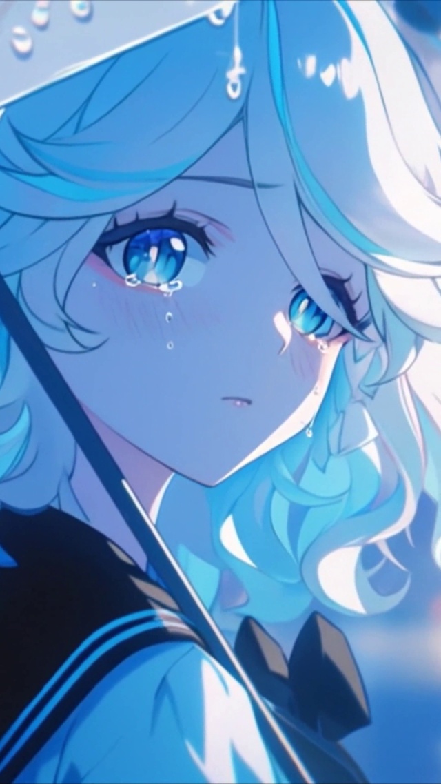 雨天伤感的芙宁娜