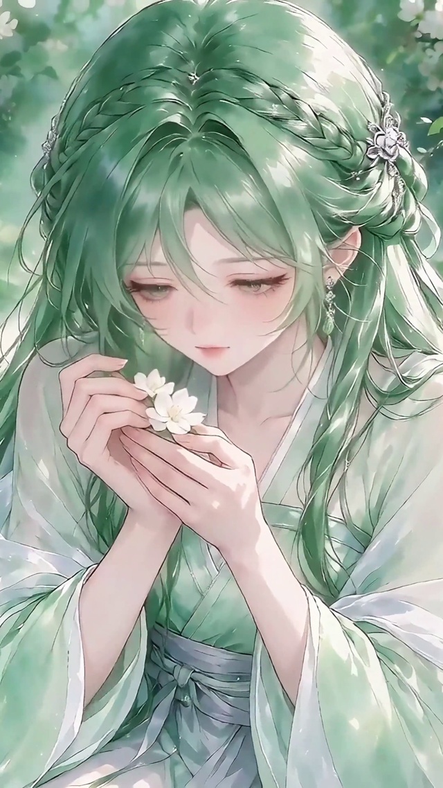 森系惜花少女