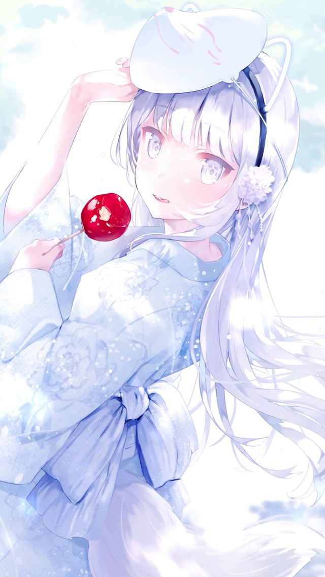 唯美纯白狐少女