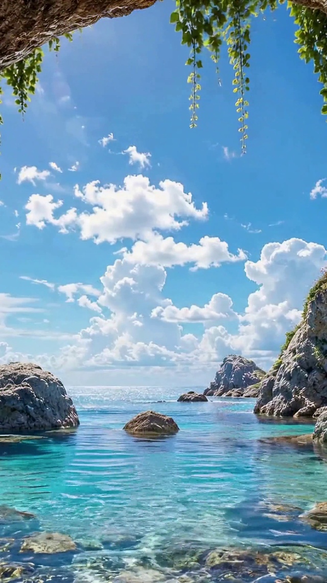 海岸秘境晴空