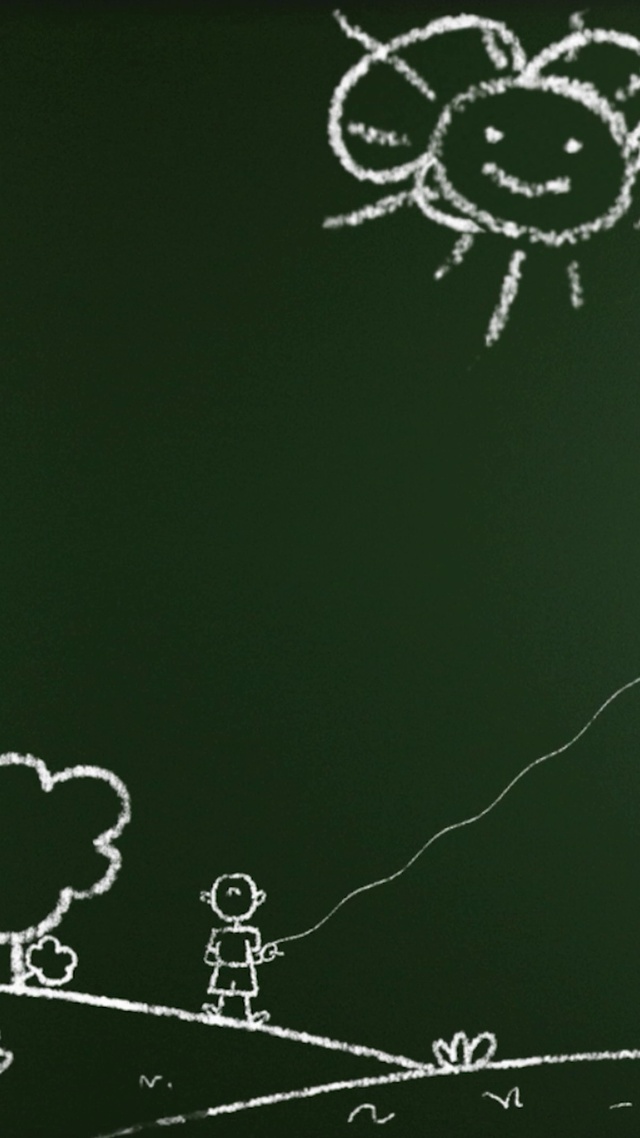 简笔画-黑板童年