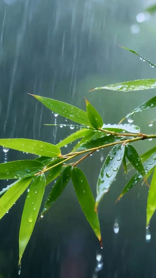 雨天竹林