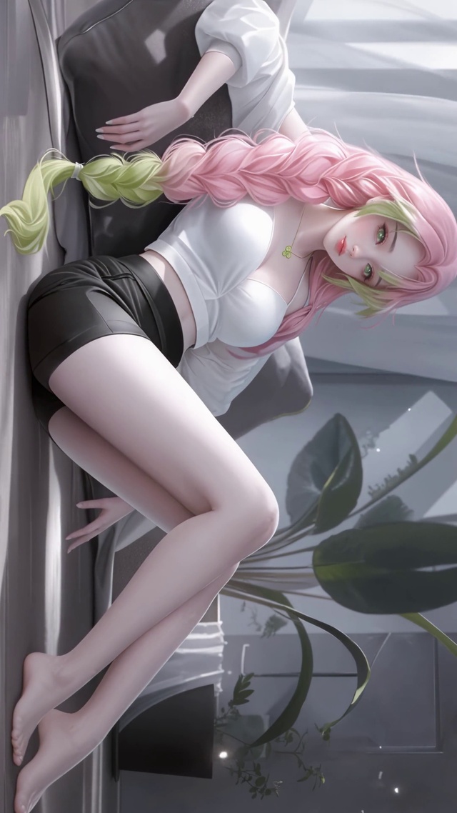 居家长腿少女